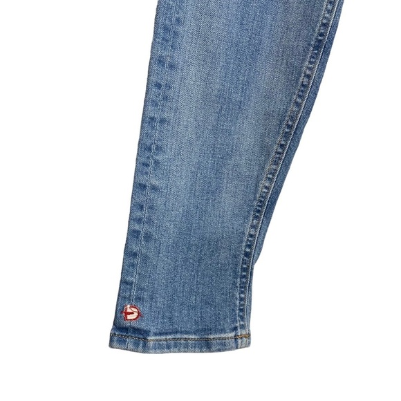 Fidelity Denim Mila Crop Distressed Stretch Skinny Leg Cropped Mid Rise Jeans 28 - Picture 5 of 16